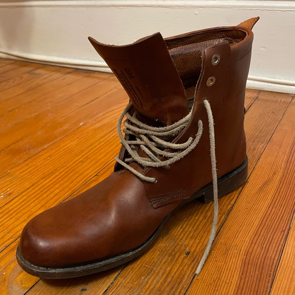 Timberland Trading Company Man Boots Dressy Brown Cognac Size 8